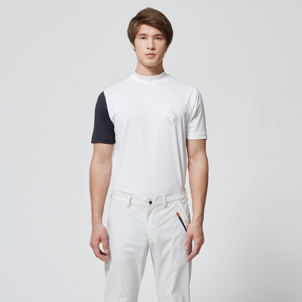 メンズ FUEL ECOモックネックシャツ(Mサイズ/ホワイト) FJ-S22-S16 25350