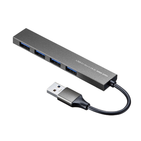 USB-3H423SN USB-Anu (Chrome/Mac/Windows11Ή) Vo[ [oXp[ /4|[g /USB 3.2 Gen1Ή]