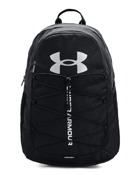 UAnbX X|[c obNpbN UA Hustle Sport Backpack(W47×H32×D18cm/Black×Black×Silver) 1364181
