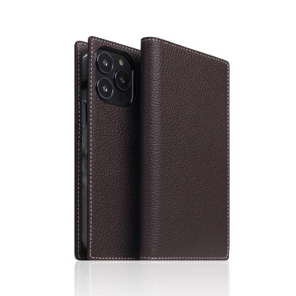 Full Grain Leather Case for iPhone 13 Pro uEN[ SLG Design uE SD22126i13PBC