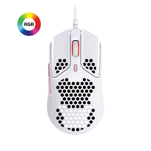 ゲーミングマウス Pulsefire Haste ホワイト/ピンク 4P5E4AA [光学式 /有線 /6ボタン /USB]