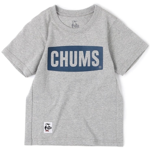 LbY`XSTVc Kids CHUMS Logo T-Shirt(Kids MTCY/HEGray×Navy) CH21-1175