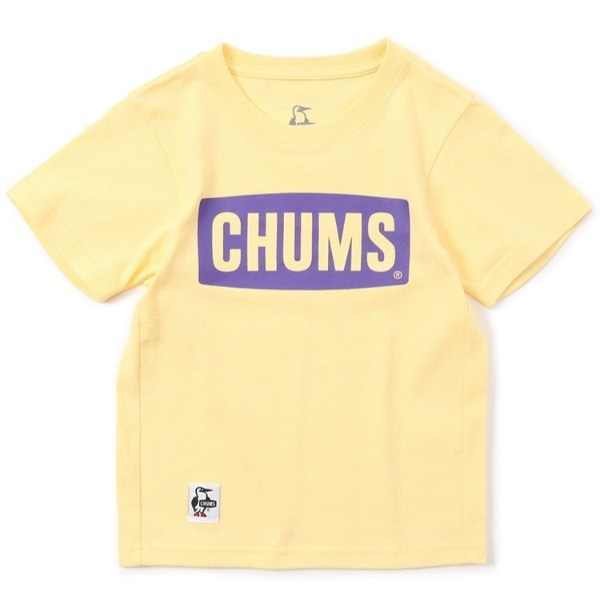 LbY`XSTVc Kids CHUMS Logo T-Shirt(Kids STCY/Yellow Haze) CH21-1175