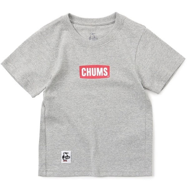 LbY~j`XSTVc Kids Mini CHUMS Logo T-Shirt(LTCY/HEGray) CH21-1216
