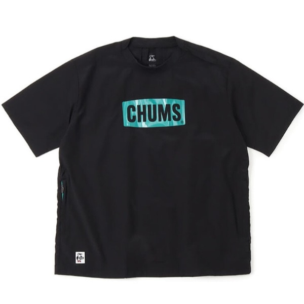 `XSt@TVc CHUMS Logo Fan T-Shirt(STCY/Black) CH04-1309