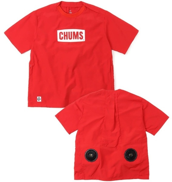 `XSt@TVc CHUMS Logo Fan T-Shirt(STCY/Red) CH04-1309