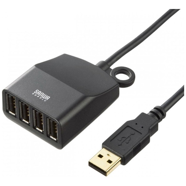USB-HEX415BKN USB-Anu (Chrome/Mac/Windows11Ή) ubN [oXp[ /4|[g /USB2.0Ή]