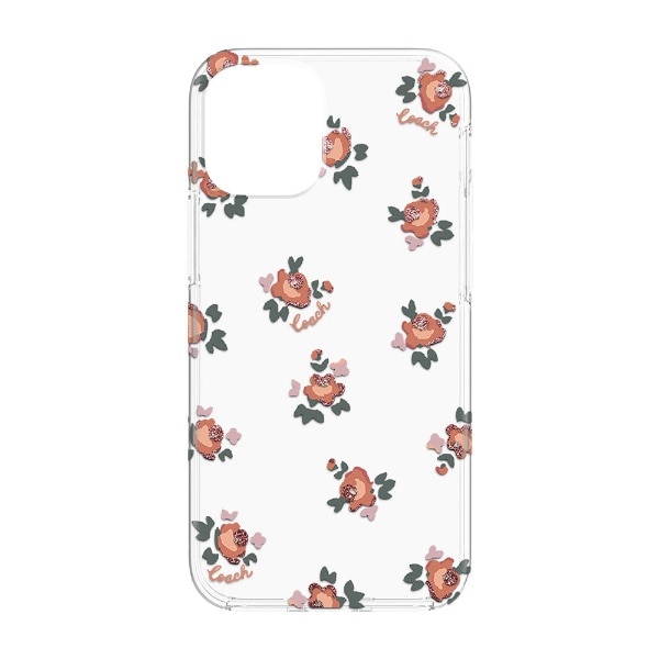 COACH iPhone 12 mini Protective Case - Floral Melon Multi/Clear CIPH-052-FLMLN