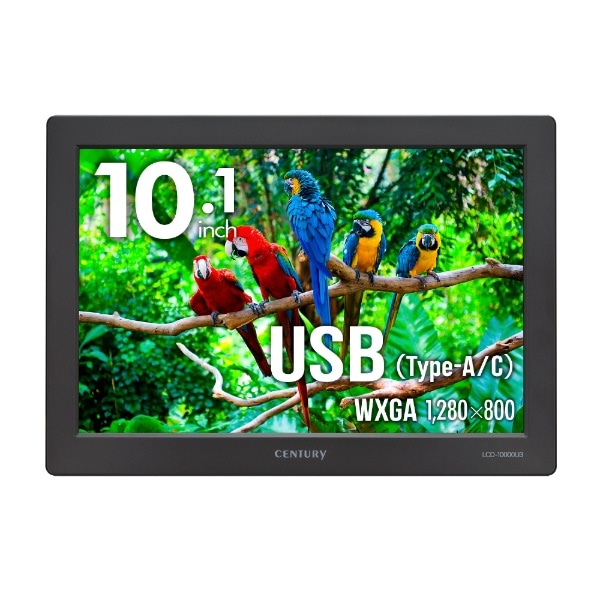 USB-A{USB-Cڑ PCj^[ plus one USB ubN LCD-10000U3 [10.1^ /WXGA(1280×800j /Ch]