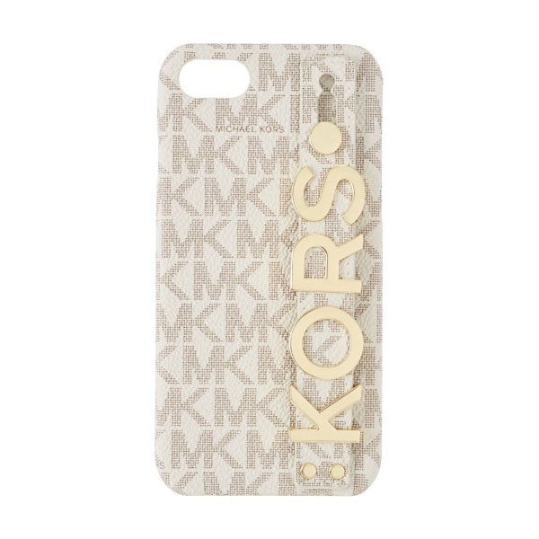 MICHAEL KORS - Slim Wrap Case Stand & Ring for iPhone SE i3j/iPhone SE i2j [ Vanilla ] MICHAEL KORS }CPR[X