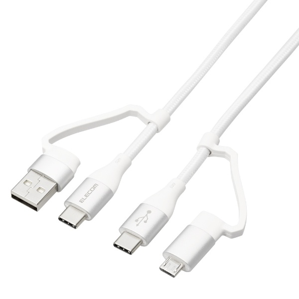 4in1 USBP[u/USB-A+USB-C/Micro-B+USB-C/USB Power DeliveryΉ/1.0m zCg MPA-AMBCC10WH