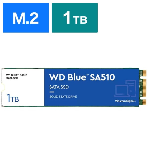 WDS100T3B0B SSD SATA6Gڑ WD Blue SA510 [1TB /M.2]