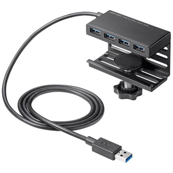 USB-3H434BK USB-Anu NvŒ莮(Chrome/Mac/Windows11Ή) [oXp[ /4|[g /USB 3.2 Gen1Ή]
