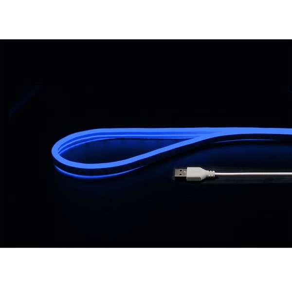 〔USB-A電源〕USBネオンチューブライト [1m] ブルー NEONLT1M-BL