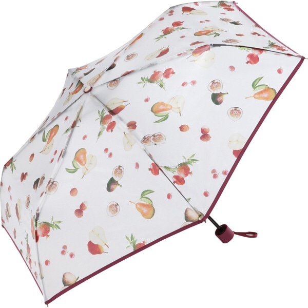 雨傘 折り畳み傘 ジューシーフルーツプラスチック ミニ(レッド) PT-0056