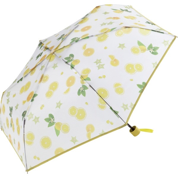 雨傘 折り畳み傘 ジューシーフルーツプラスチック ミニ(イエロー) PT-0057