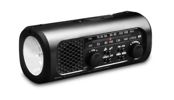 さすだけ充電ラジオライト2 ブラック PR-322 [ワイドFM対応 /AM/FM]