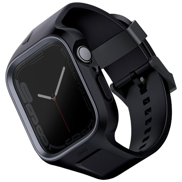 MONOS 2-IN-1 Apple Watch STRAP WITH HYBRID CASE 45/44mm - MIDNIGHT BLACKiBLACKj UNIQij[Nj ubN UNIQ45MMMONOSBLK