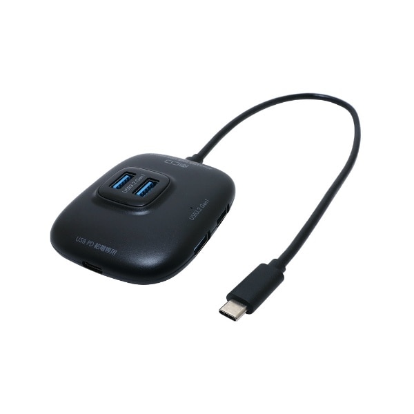 UDS-HH01P/BK USB-C  USB-C{USB-A ϊnu (iPadOS/Mac/Windows11Ή) ubN [oXp[ /5|[g /USB 3.1 Gen1Ή /USB Power DeliveryΉ]
