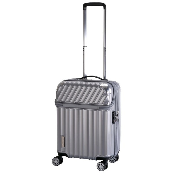 トップオープン スーツケース キャリーケース 拡張機能 ハードケース MOMENT（モーメント） シルバー 76-35154 [TSAロック搭載]