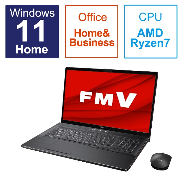 m[gp\R FMV LIFEBOOK NH77/H1 uCgubN FMVN77H1B [17.3^ /Windows11 Home /AMD Ryzen 7 /F8GB /SSDF512GB /Office HomeandBusiness /2023N1f]