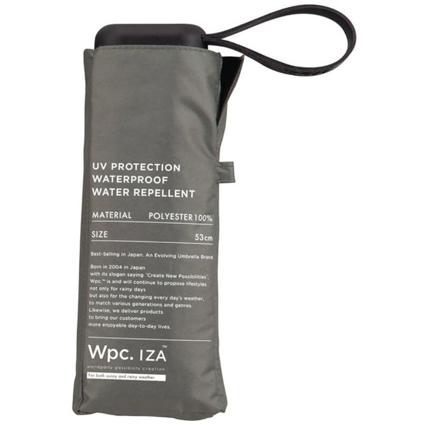 日傘 折りたたみ傘 Type：Compact [Wpc．IZA]（グレー） ZA003-913-102 [晴雨兼用傘 /53cm]