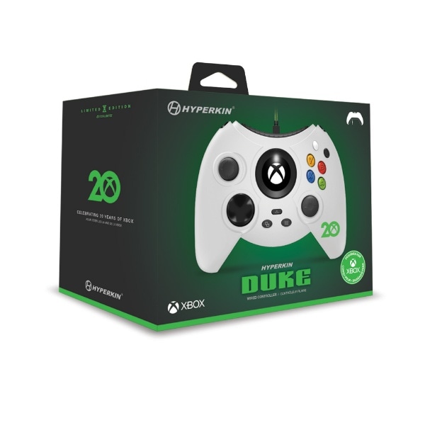 Duke XBOX 20th LIMITED EDITION WhiteyXbox Series X S/Xbox One/PCz