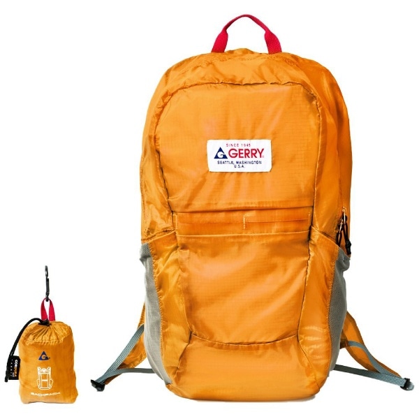 ポケッタブル Backpack GERRY（ジェリー） オレンジ GE-1401