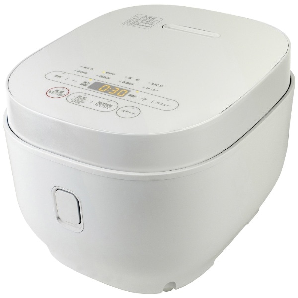 温度調節機能付き マイコンジャー炊飯器 5.5合 温調炊飯器 5℃刻み ホワイト BKS-55(W) [5.5合 /マイコン]