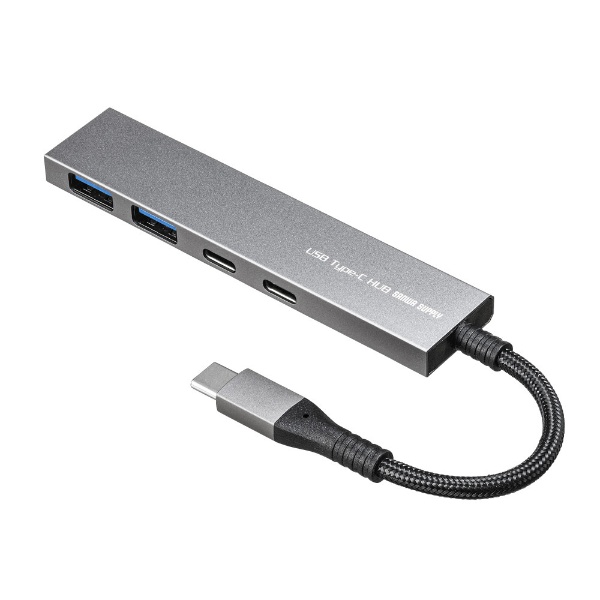 USB-S3TCH51MS USB-C  USB-C{USB-A ϊnu (Chrome/iPadOS/Mac/Windows11Ή) [oXp[ /4|[g /USB 3.2 Gen1Ή]