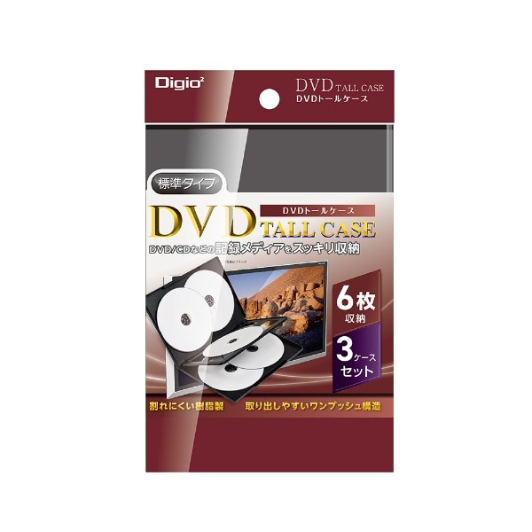 DVD/CDΉ [18[] DVDg[P[X 6[3 ubN DVD-T016-3BK