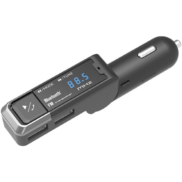 Bluetooth FMトランスミッター USB2ポート 4.8A スリム KD-254