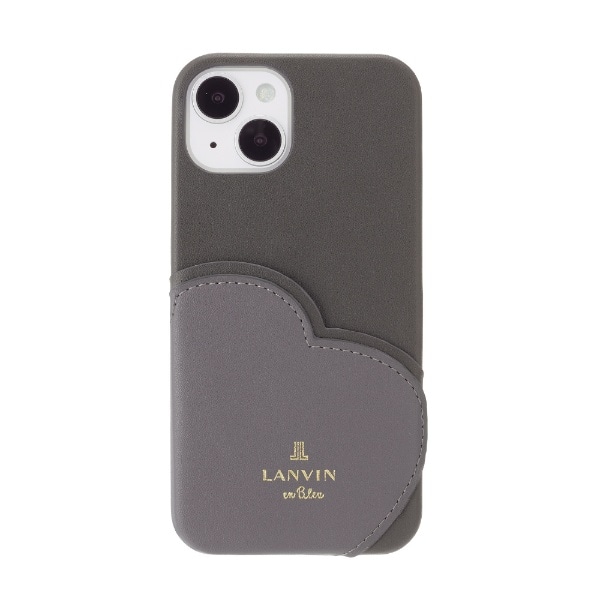 Lanvin en Bleu -  Slim Wrap Heart Pocket for iPhone 14 [ Black ] LANVIN en Bleu o@I@u[