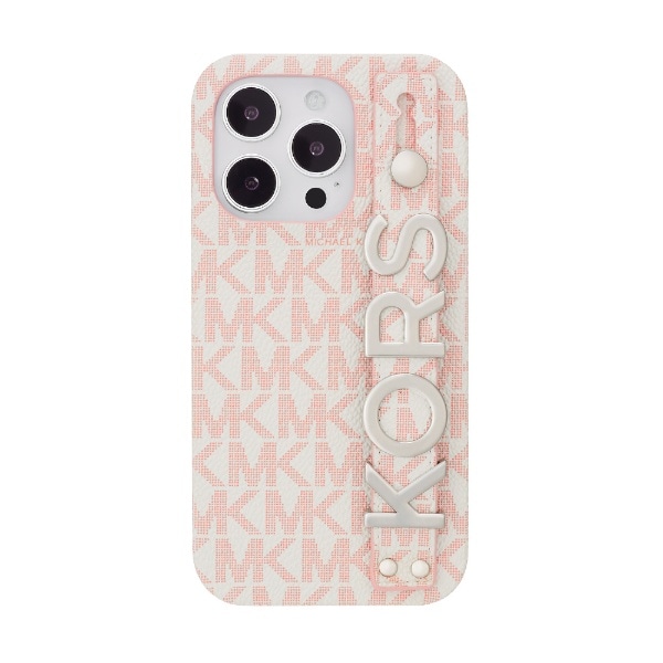 MICHAEL KORS - Slim Wrap Case Stand & Ring for iPhone 14 Pro [ Soft Pink ] MICHAEL KORS }CP@R[X