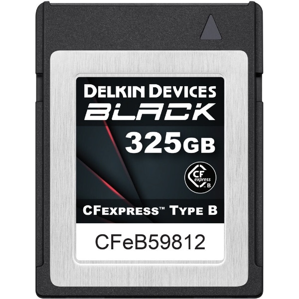 BLACK CFexpress Type BJ[h 325GB  Œ᎝x 1530MB/s DELKIN DEVICES DCFXBBLK325