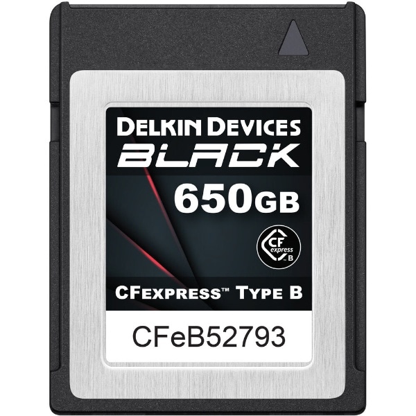 BLACK CFexpress Type BJ[h 650GB  Œ᎝x 1530MB/s DELKIN DEVICES DCFXBBLK650