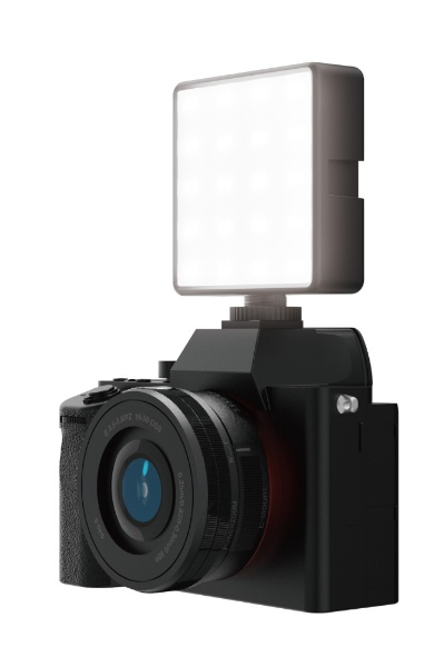 BepCg LED rfICg lp` 8×8cm 5iK Cg 3F[h USB[d 2000mAh y Samsung Nikon Canon Sony  J  Or Ȃǂ̃ANZT[V[1/4C`lWɐڑ\ z ubN DE-L05BK