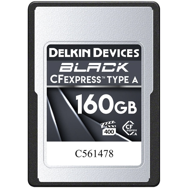 BLACK CFexpress Type AJ[h@160GB   VPG400 DELKIN DEVICES DCFXABLK160 [160GB]