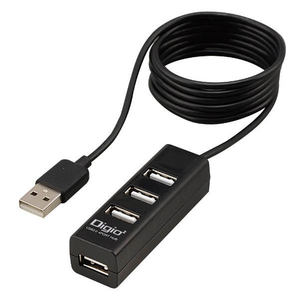 UH-2614BK USB-Anu 1.2m(Chrome/Mac/Windows11Ή) ubN [oXp[ /4|[g /USB2.0Ή]