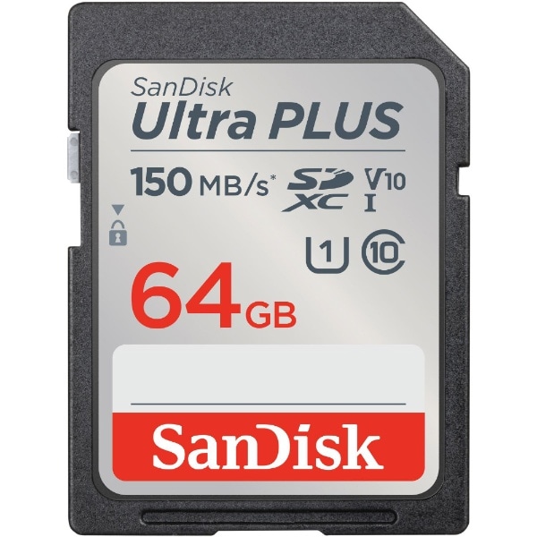 SanDisk Ultra PLUS SDXC UHS-Iカード SDSDUWC-064G-JN3IN [Class10 /64GB]