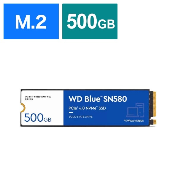 WDS500G3B0E SSD PCI-Expressڑ WD Blue SN580 [500GB /M.2]