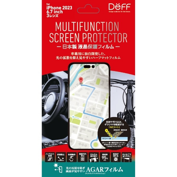 MULUTIFUNCTION SCREEN PROTECTOR for  iPhone 15 Pro Maxi6.7C`j DF-IP23LPMF