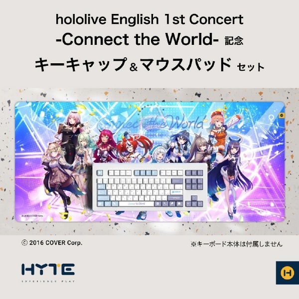 Q[~O}EXpbh [900400mm] {L[Lbv [CHERRY MX݊] hololive English 1st Concert -Connect the World- Keycap & Mouse pad