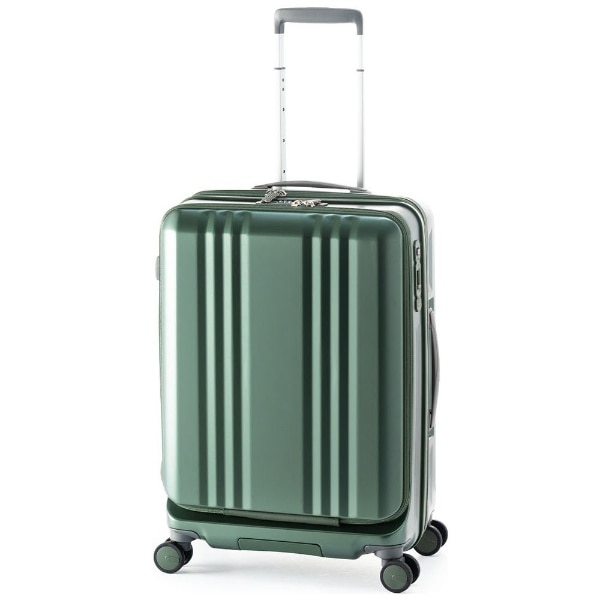 スーツケース ジッパータイプ デカかるEdge マットグリーン ALI-077-22FW