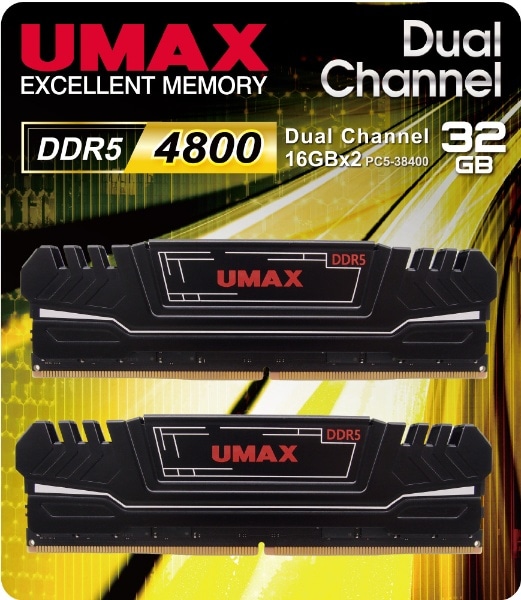 ݃ UM-DDR5-4800(q[gVNt) UM-DDR5D-4800-32GHS [DIMM DDR5 /16GB /2]