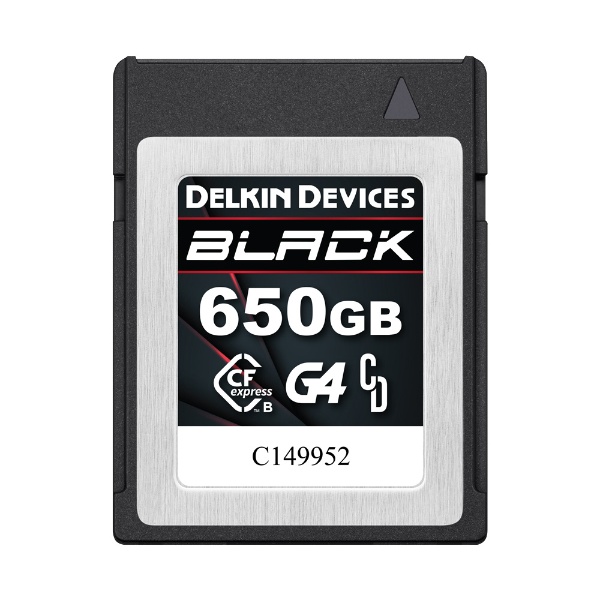 BLACKV[Y CFexpress Type B G4J[h 650GB (Œ᎝x 1560MB/s) DELKIN DEVICES DCFXBB650