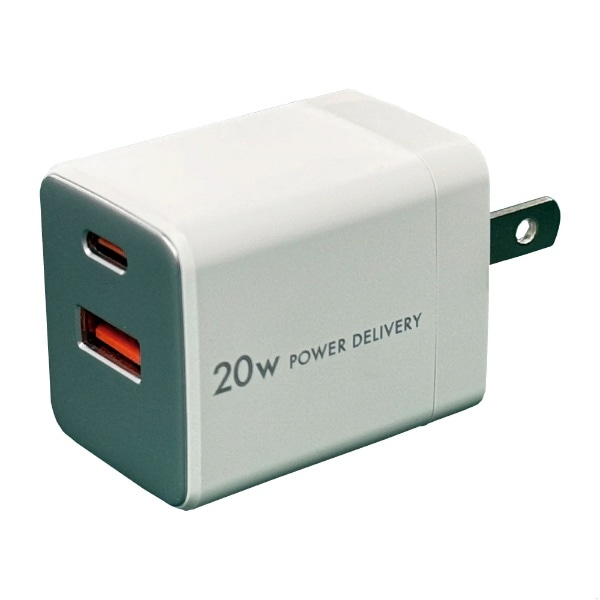 PowerDelivery20Wo AC-USB[d 2PortiC&Aj zCg ACUC-20PQWH [2|[g /USB Power DeliveryΉ /Smart ICΉ]