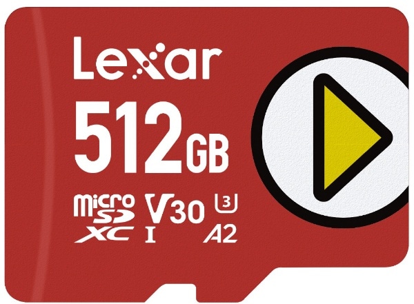 Lexar PLAY microSDXCJ[h 512GB UHS-I U3 V30 A2 LMSPLAY512G-B1NNJ [Class10 /512GB]