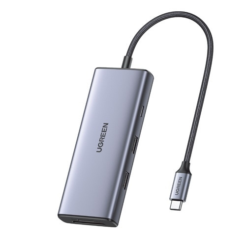 mUSB-C IXX J[hXbg2 / HDMI / USB-A2 / USB-C2] USB PDΉ 100W hbLOXe[V O[ UGR-OT-000015 [USB Power DeliveryΉ]