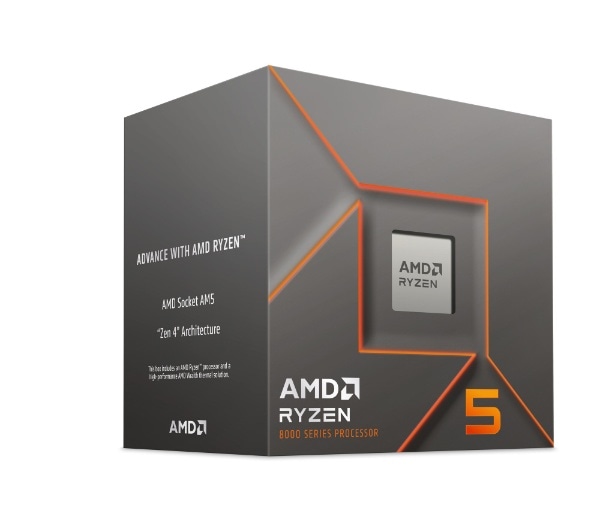 AMD Ryzen 5 8400F With Wraith Stealth Cooler (6C/12T4.2Ghz65W) 100-100001591BOX [AMD Ryzen 5 /AM5]